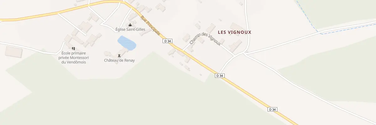 Plan du 1 Rue Principale à Renay