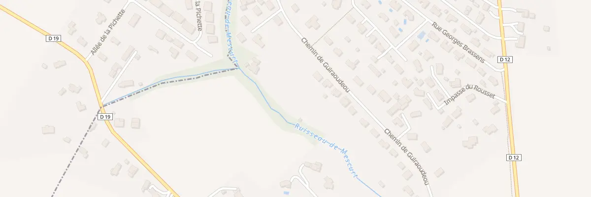 Plan du 591 Che du Guiraoudeou à Saint-Lys