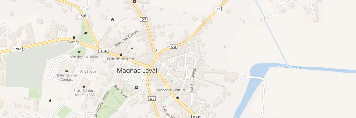 Plan du 5 Pl du College à Magnac-Laval