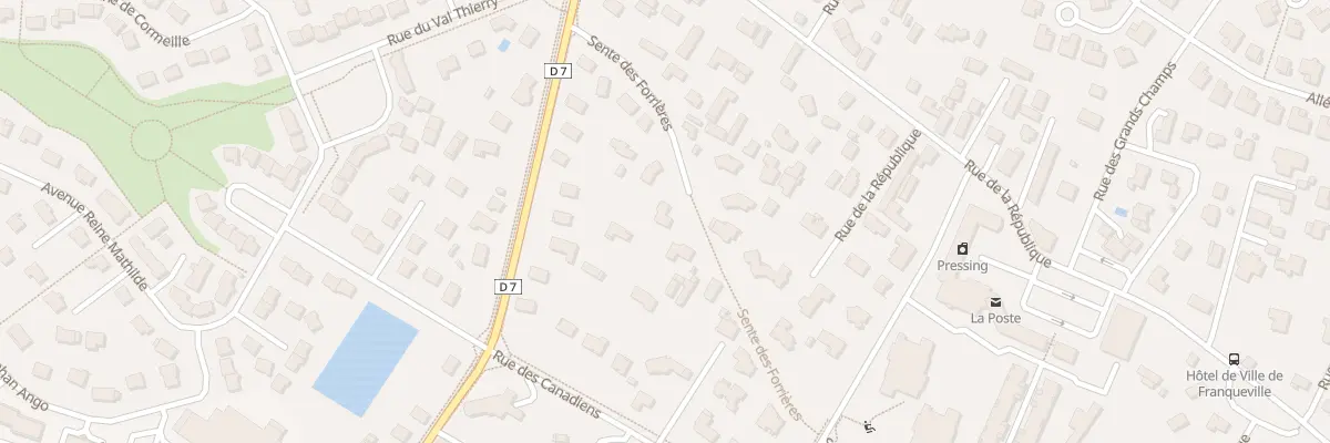 Plan du 695 Sen des Forrieres à Franqueville-Saint-Pierre