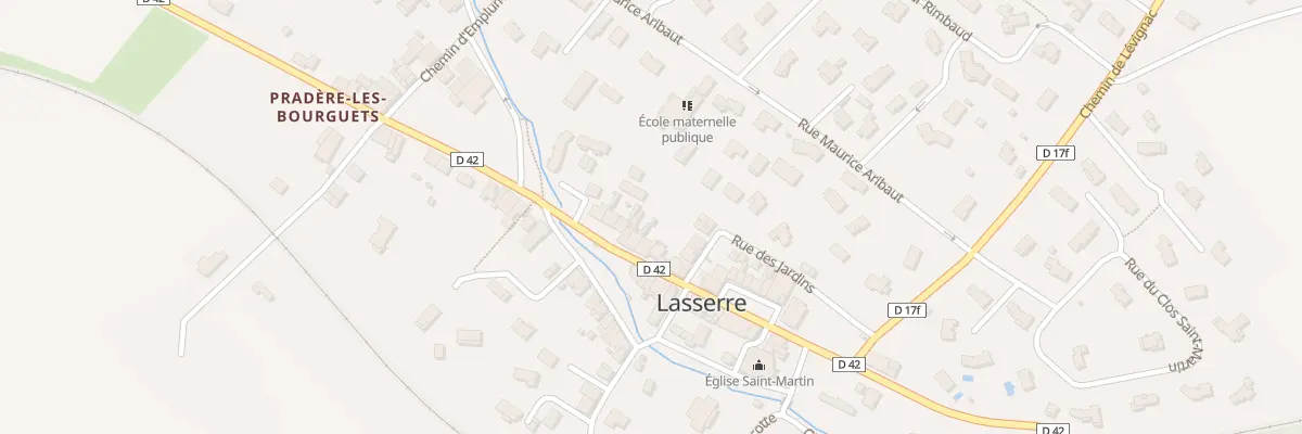 Plan du 9 Av de Bouconne à Lasserre-Pradère