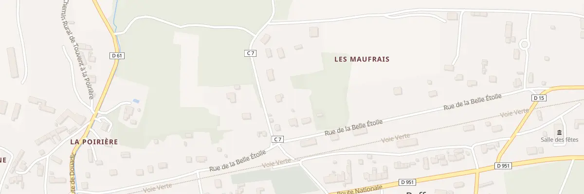 Plan du 60 Les Maufrais à Ruffec