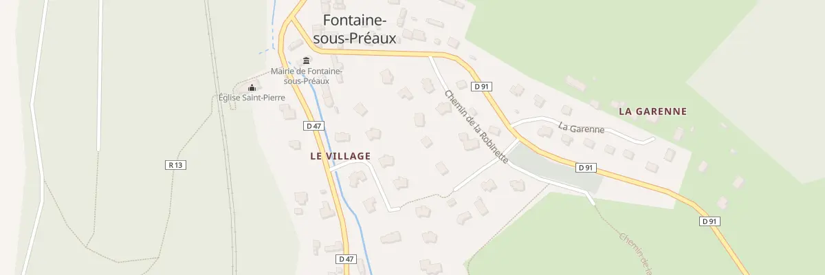 Plan du 74 Che de la Robinette à Fontaine-sous-Préaux