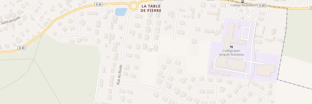 Plan du 38N Rue de la Table de Pierre à Darnétal