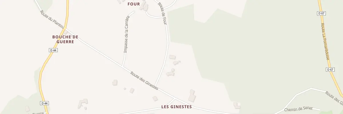 Plan du 729 Rte de Four à Pomarède