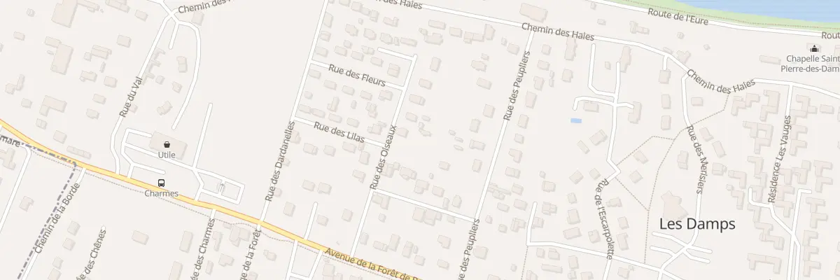 Plan du 12 Rue des Oiseaux aux Damps