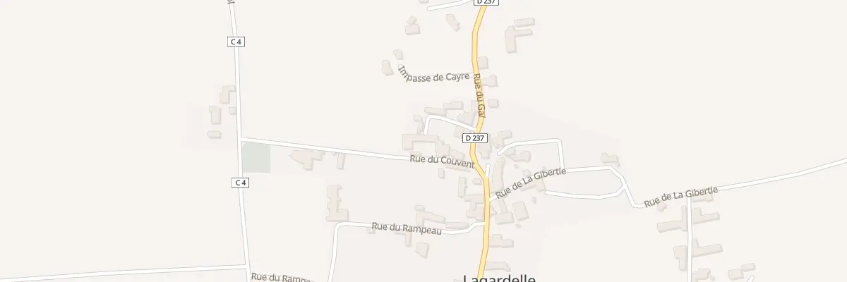 Plan du 4 Rue du Couvent à Lagardelle