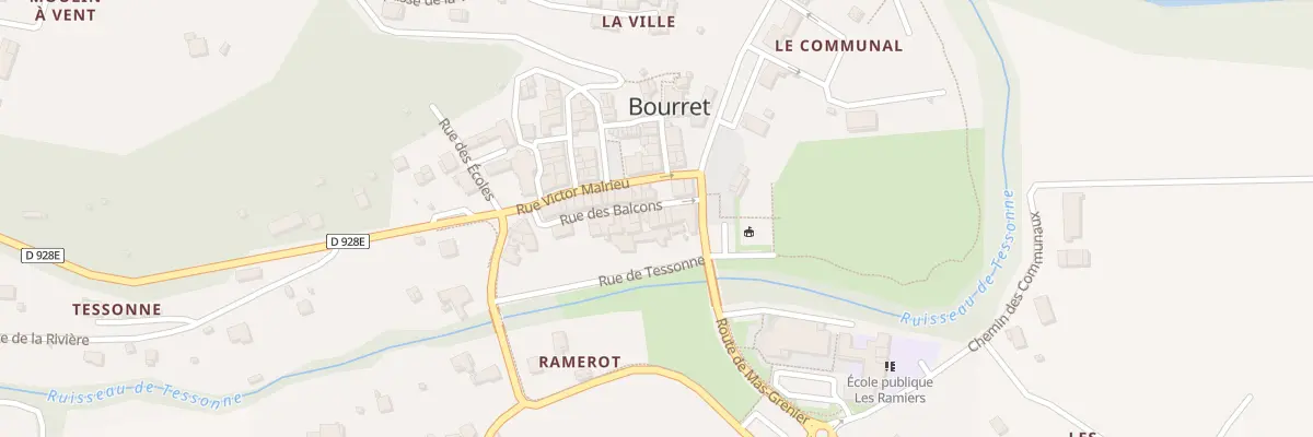 Plan du 10 Rue des Balcons à Bourret