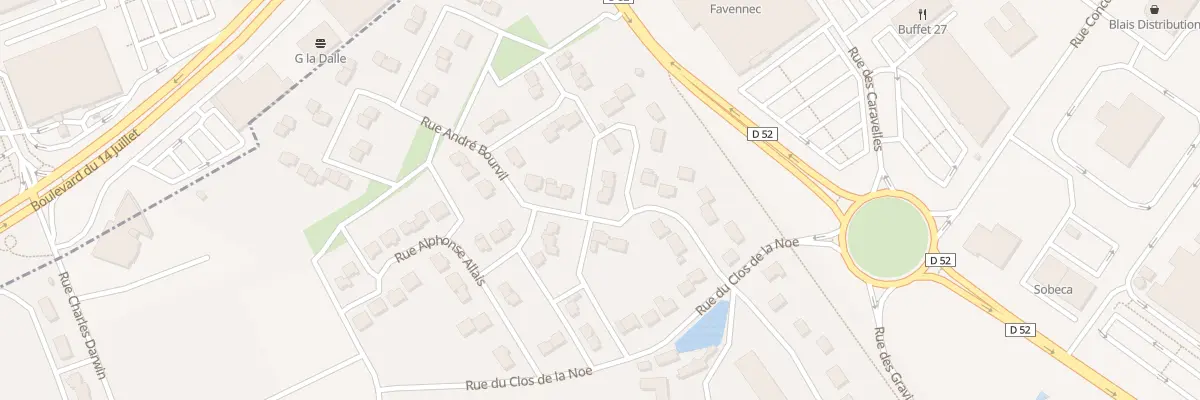Plan du 1 All André Gide à Guichainville
