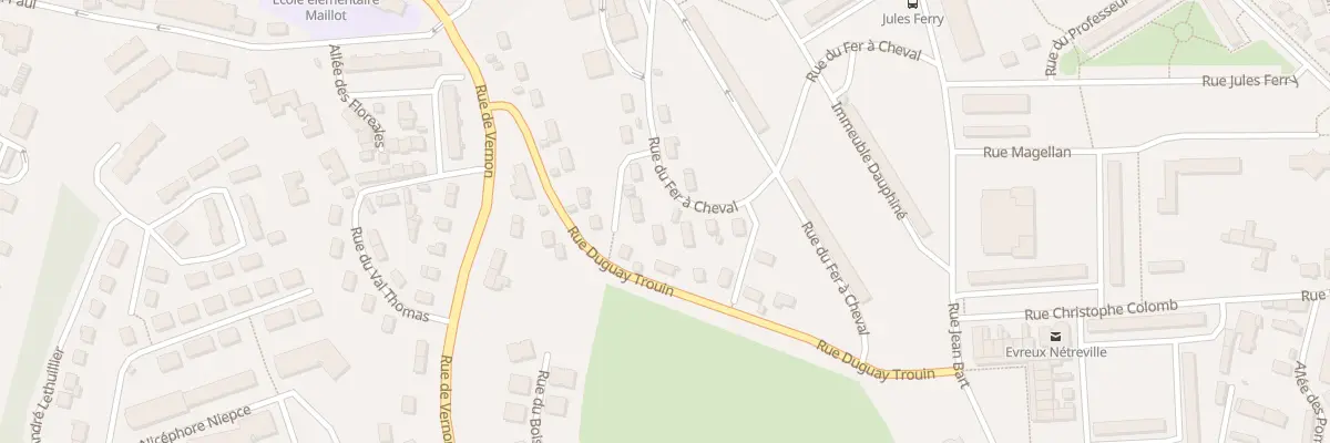 Plan du 31 Rue du Fer à Cheval à Évreux