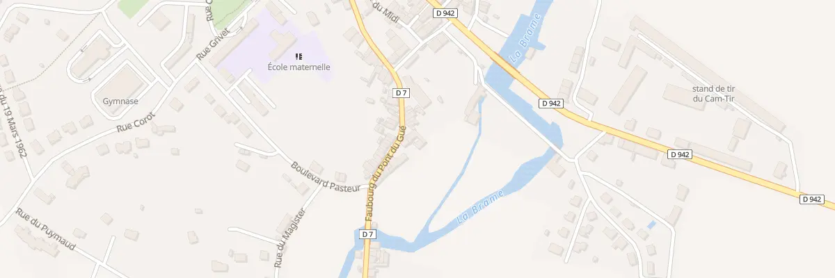 Plan du 9 Fg du Pont du Gué à Magnac-Laval