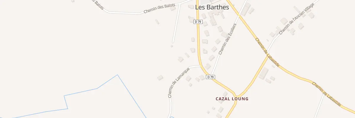 Plan du 18 Che de Lamarque aux Barthes