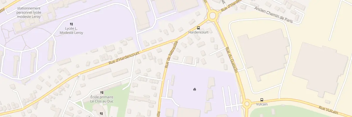 Plan du 20 Rue de Netreville à Évreux