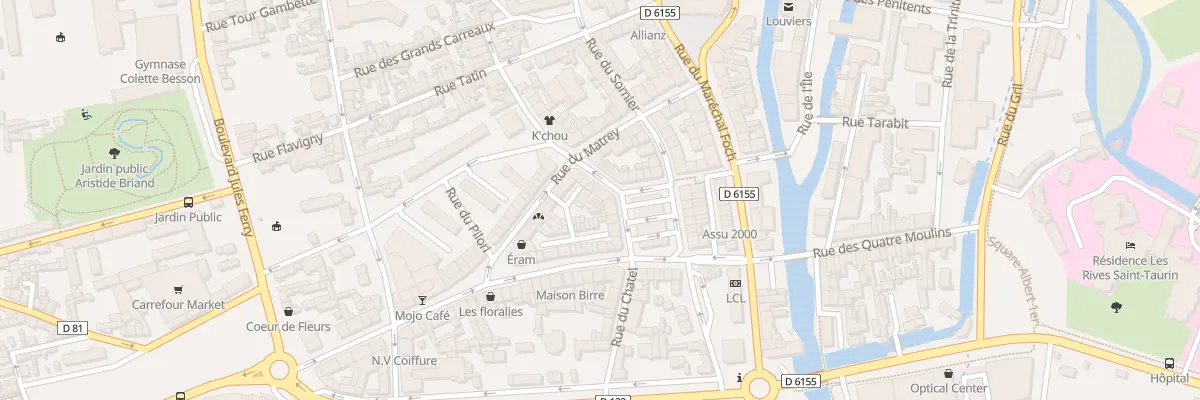 Plan du 1 Rue aux Huiliers à Louviers