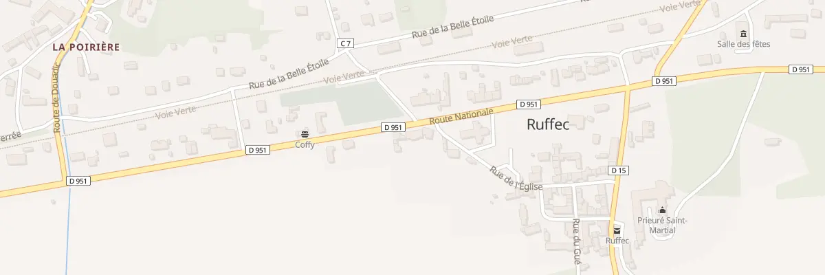 Plan du 13 Rte Nationale à Ruffec