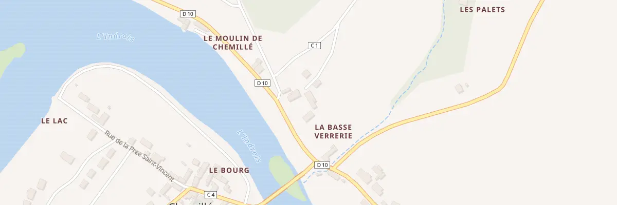 Plan du 1 La Basse Verrerie à Chemillé-sur-Indrois