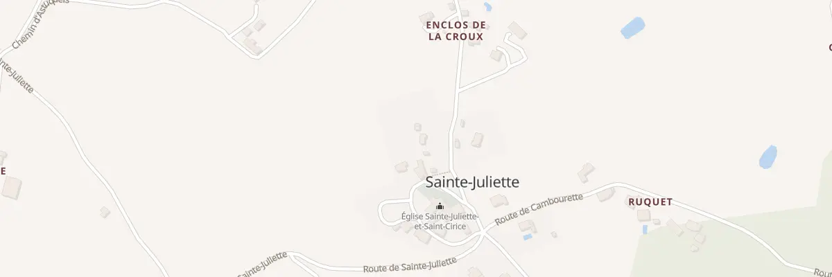 Plan du 5053 Sainte Juliette à Sainte-Juliette