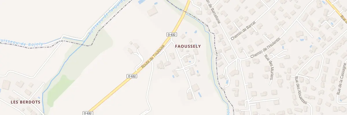Plan du 158 Faoussely à Sainte-Foy-de-Peyrolières