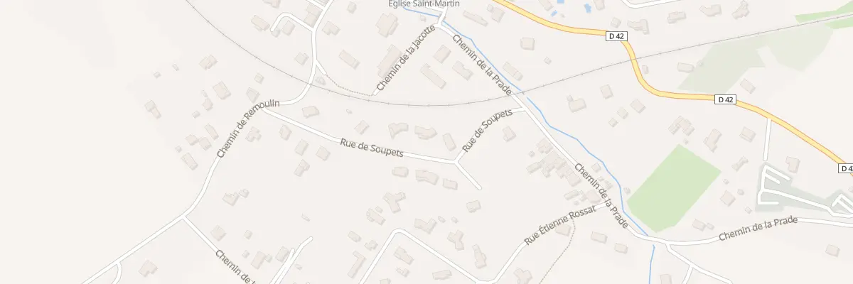 Plan du 7 Rue de Soupets à Lasserre-Pradère
