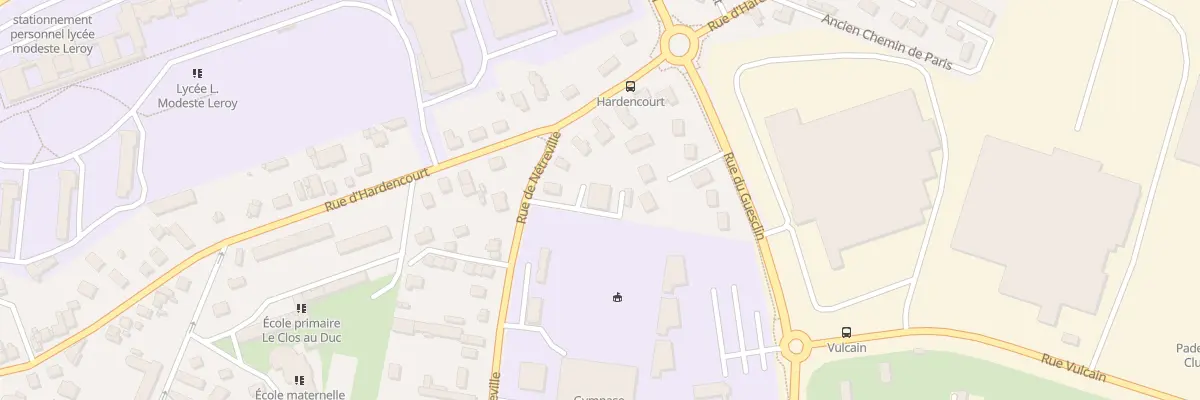 Plan du 18 Rue de Netreville à Évreux