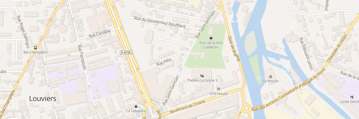 Plan du 5 Rue Saint Germain à Louviers
