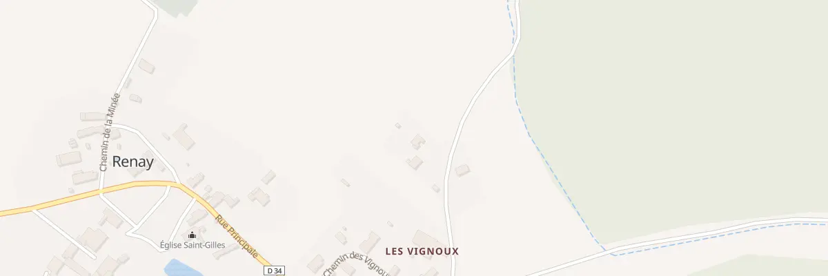 Plan du 17 Che des Vignoux à Renay