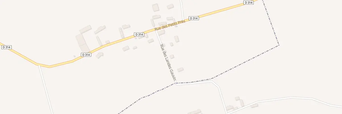 Plan du 4 Rue des Landes Gauvin à Prudemanche