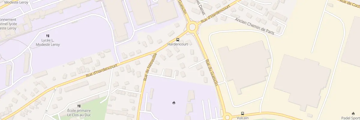 Plan du 46B Rue d’Hardencourt à Évreux