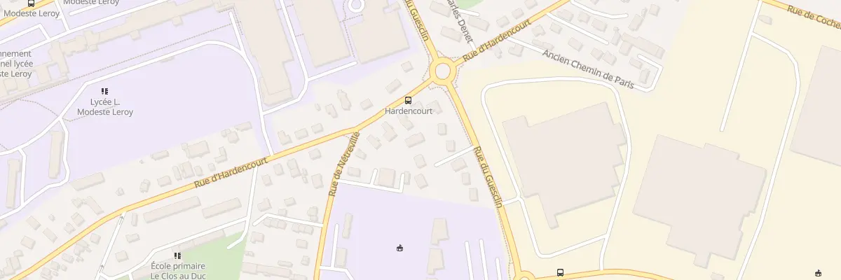 Plan du 46A Rue d’Hardencourt à Évreux