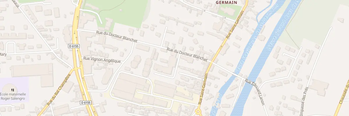 Plan du 10 Rue du Docteur Blanchet à Louviers