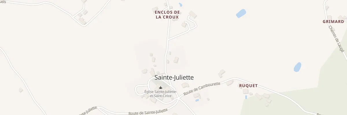 Plan du 5058 Sainte Juliette à Sainte-Juliette
