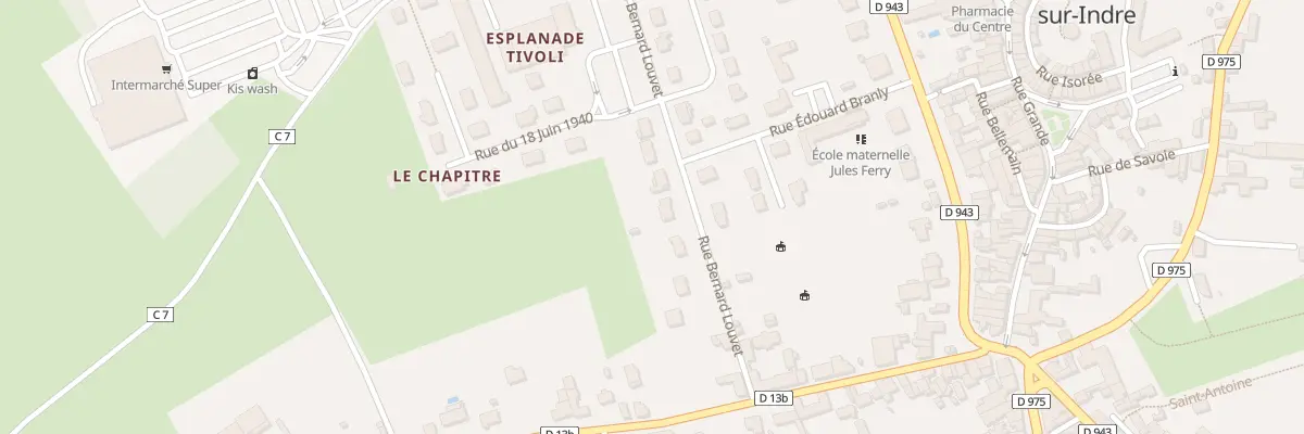 Plan du 7 Rue Bernard Louvet à Châtillon-sur-Indre