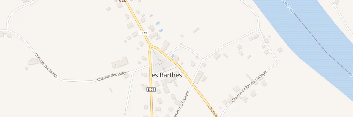 Plan du 75 Che de Labastide aux Barthes