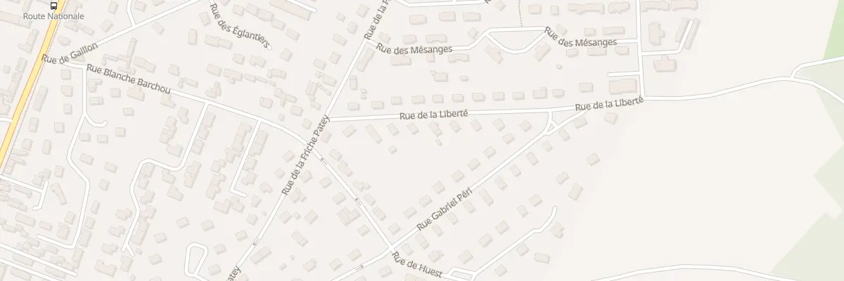 Plan du 8 Rue de la Liberté à Gravigny