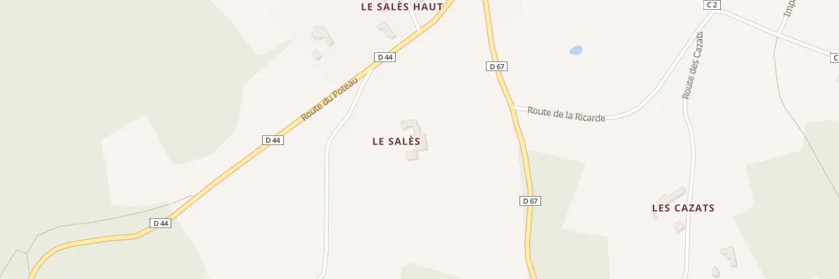 Plan du 25 Rte de Four à Pomarède