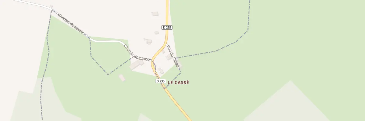 Plan du 27 Le Casse à Lasserre