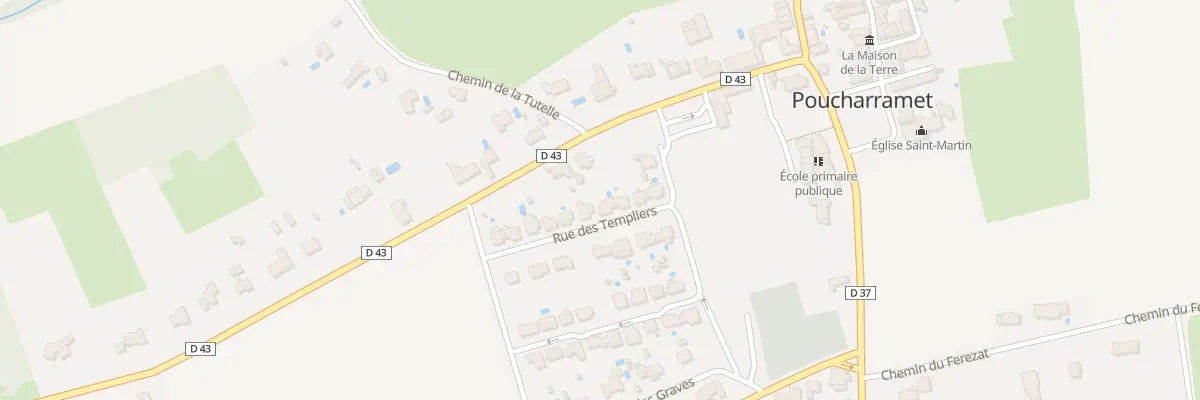 Plan du 40 Rue des Templiers à Poucharramet