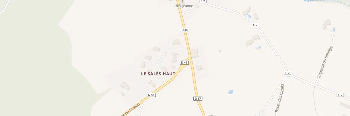 Plan du 100 Imp les Salès à Pomarède