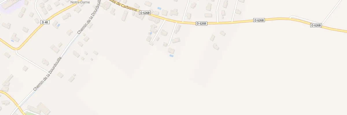 Plan du 38B Rte de Carbonne à Lafitte-Vigordane