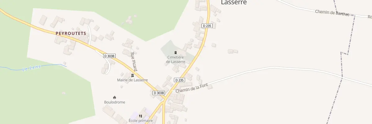 Plan du 60 Village à Lasserre