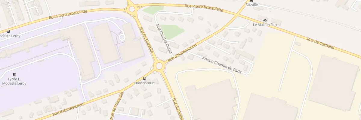 Plan du 52 Rue d’Hardencourt à Évreux
