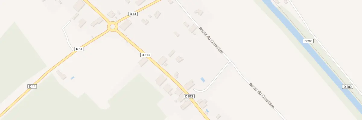 Plan du 960 D 813 de Castelsarrasin à Saint-Porquier