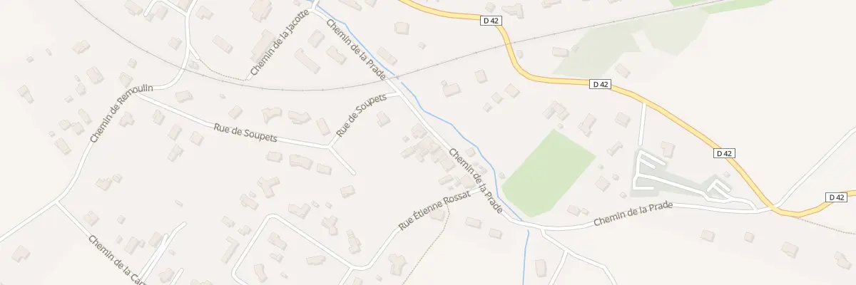 Plan du 14 Che de la Prade à Lasserre-Pradère