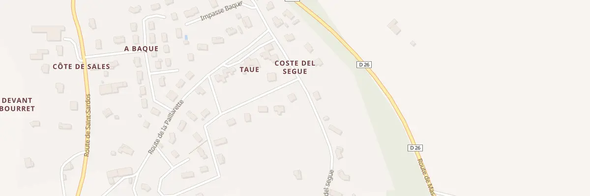 Plan du 5241 La Taue à Bourret
