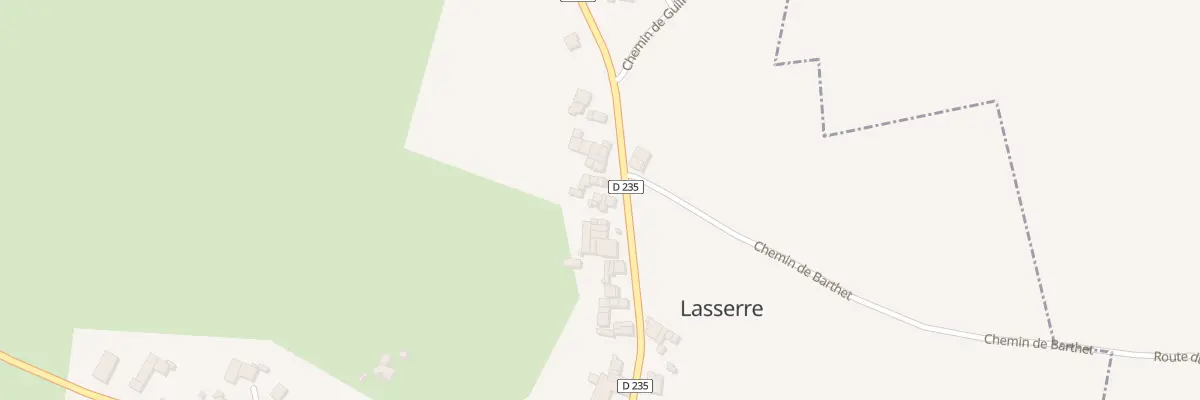 Plan du 417 Rte du Centre Bourg à Lasserre