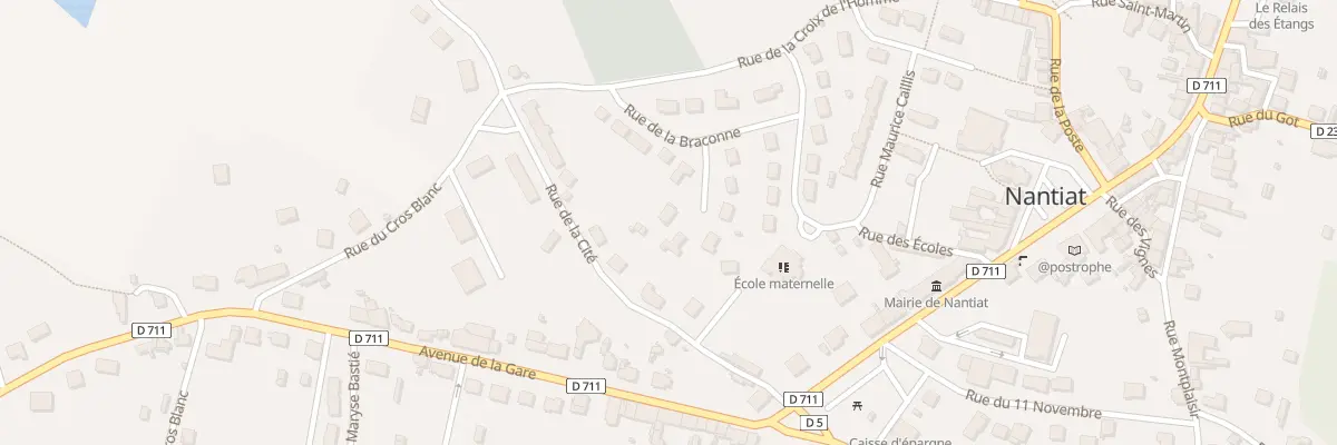 Plan du 21 Rue de la Braconne à Nantiat