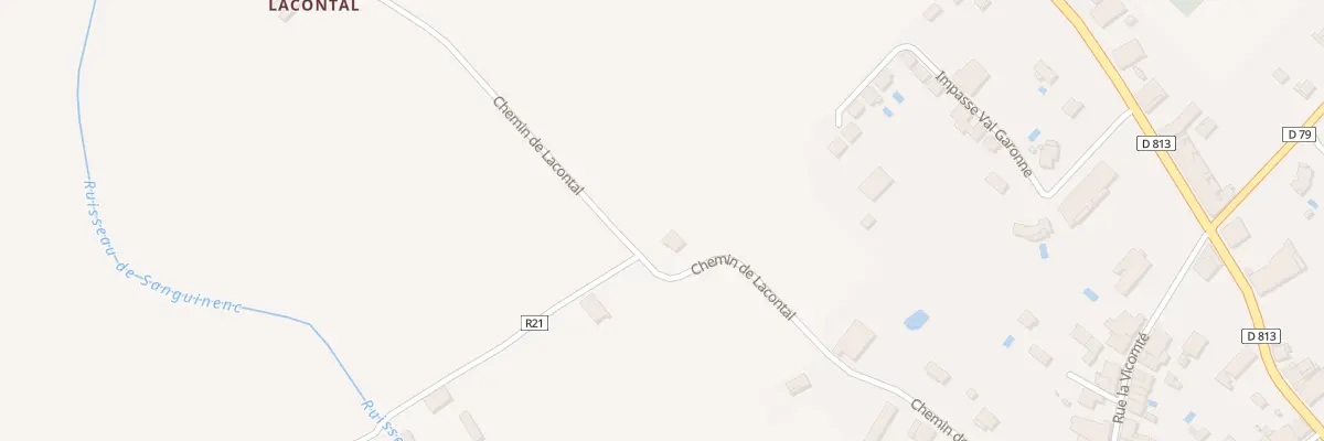 Plan du 474 Che de Lacontal à Saint-Porquier