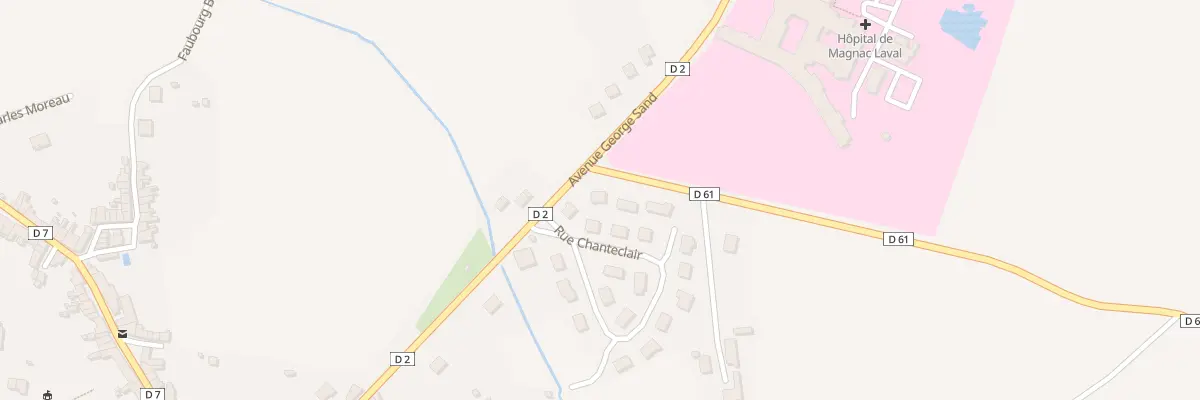Plan du 2 Av la Fontaine à Magnac-Laval