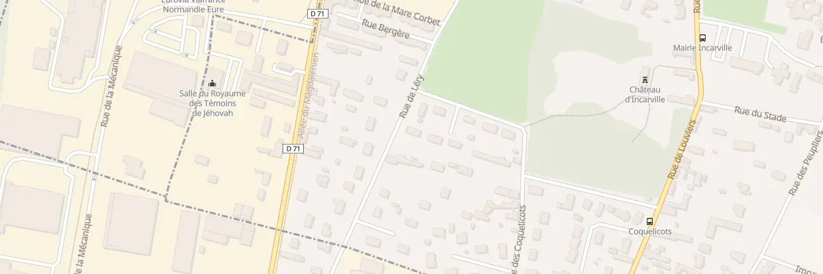 Plan du 14 Rue de Léry à Incarville