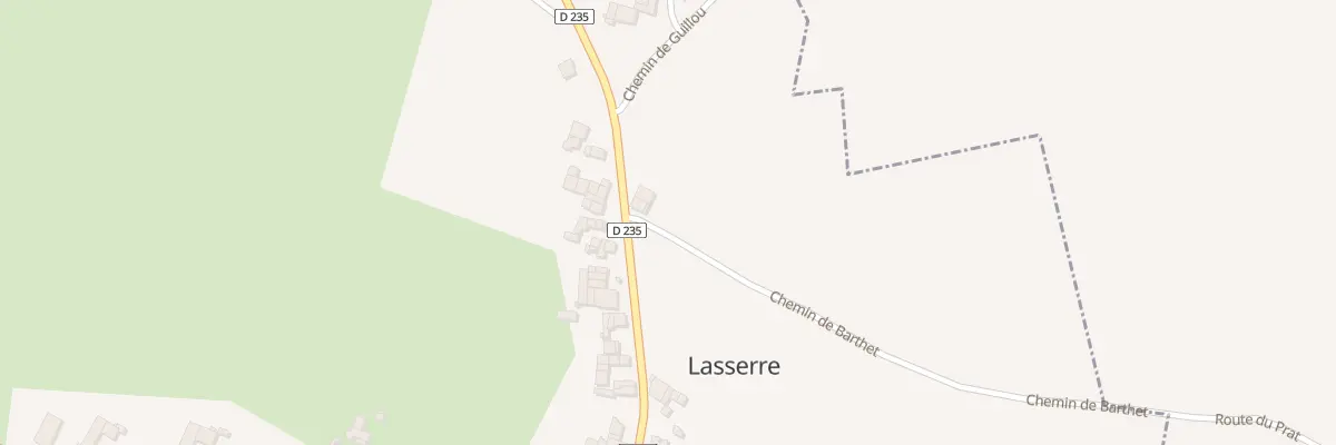 Plan du 1 La Font à Lasserre